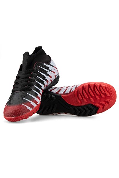 Lion 1453 Boy's Astroturf Field Shoes Red Black