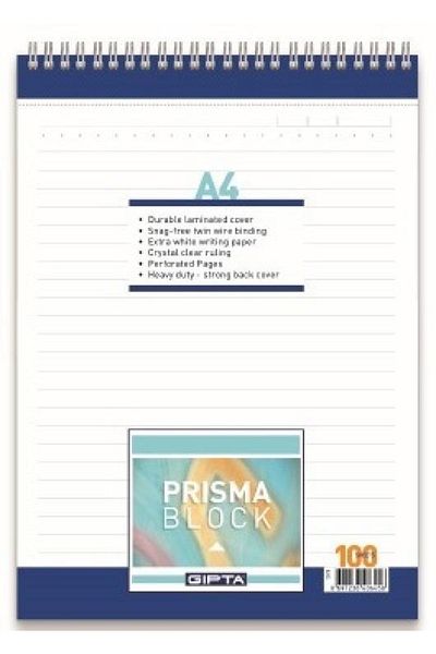 Gıpta Memo Pad Prısma A4 Spiral Cardboard Cover 100 Yp.quared 1377