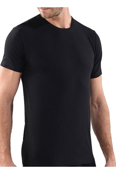 Blackspade Men's Black Crew Neck Undershirt Aura 9506