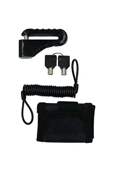 yuma kilit Yuma Black Motor Bike Disc - 10mm with Wrench and Case