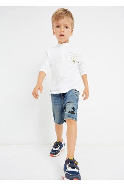 MAYORAL Boy's Blue Denim Chino Shorts