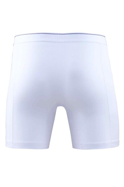 Blackspade Ανδρικό λευκό μπόξερ βαμβακερό μακρύ μήκος 9216