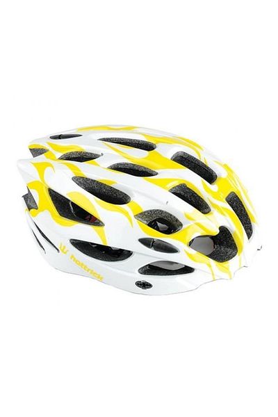 BUSSO Ks47 Helmet Adjustable Yellow-white