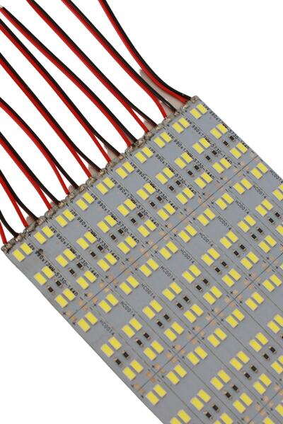 Hazar Led 12v 5730 Çift Sıra Alüminyum Çubuk Led 144 Ledli Gün Işığı 1m