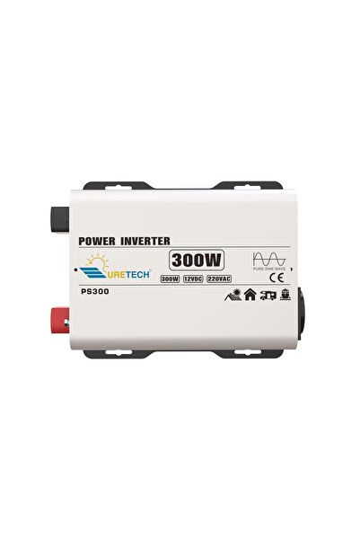 URETECH 300 Watt 12v Tam Sinüs Inverter 300 W 12v-220v Invertör