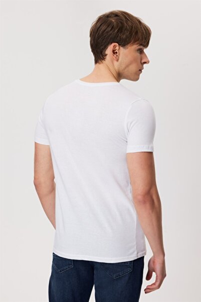 Lee Cooper Men's T-Shirt White 222 Lcm 242082   Lee Raquel O Collar