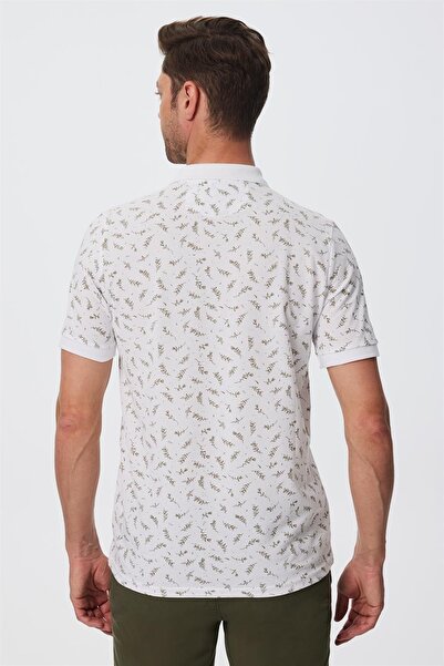 Lee Cooper Ανδρικό μπλουζάκι με γιακά πόλο Newpine Λευκό