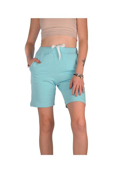 ACR Giyim Tekstil Forma Baskı Γυναικείο σορτς Baby Blue Άνετο Κομμωτήριο