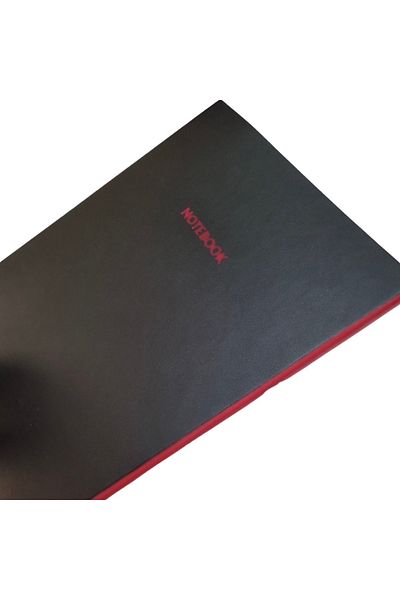 blume Acar Thermo Leather Flexible Cover 21*30 Cm 128 Pages Dot Undated Planner Notebook Black-Red