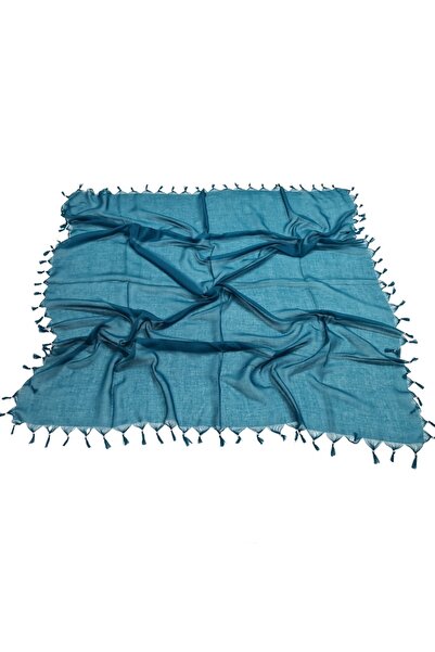 Gülsoy Kadın Sökme Boncuklu Eşarp El Işi Pamuklu Tülbent Petrol Yeşili 110cm ...