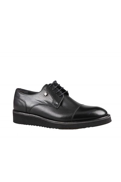 Fosco Ανδρικά παπούτσια casual 2918 από γνήσιο δέρμα μαύρο