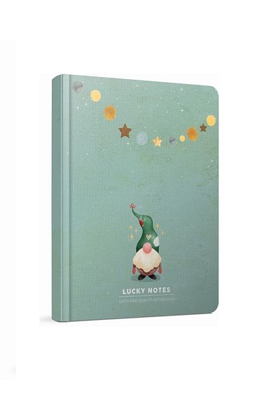 Gıpta Lucky Notes Thread Stitched Hard Cover A5-120 Leaf Lined Notebook
