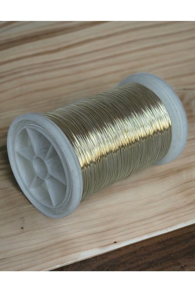 gürbüz filografi 0.30 Mm (100gr-150m) Yellowish White Colored Silvered Philography Wire