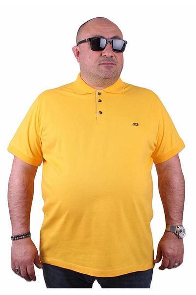 Starbattal Large Size Lycra Classic Polo T-Shirt 11500 Yellow