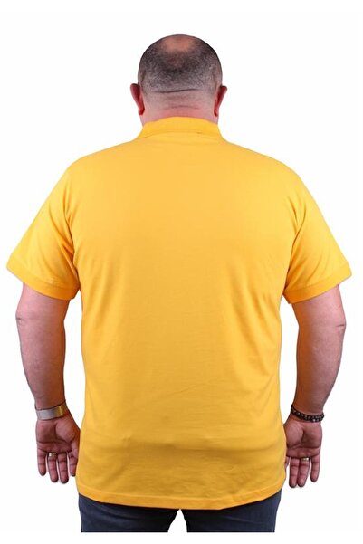 Starbattal Large Size Lycra Classic Pocket Polo T-Shirt 11501 Yellow
