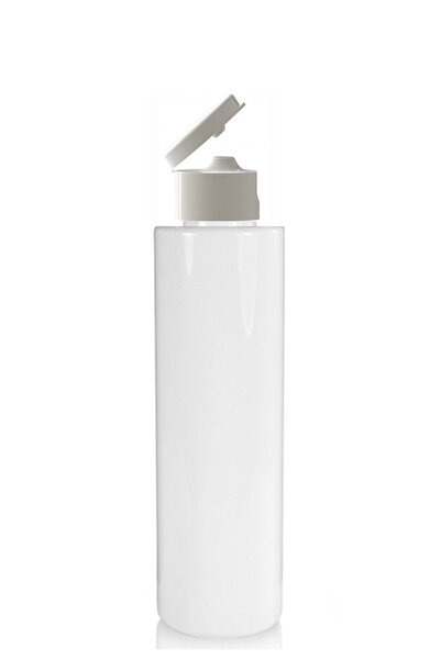 Güvenç Ambalaj 100 Adet - 150ml Plastik Beyaz Küt Boyunlu Şişe, Boş Açmalı Be...