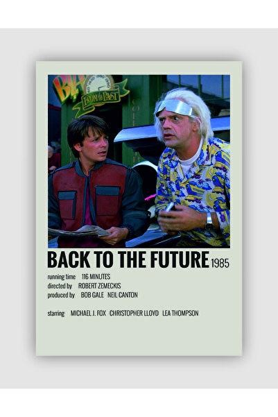 fırsatlar diyarı Back To The Future Film Info Card Bilgi Kartı Duvar Posteri