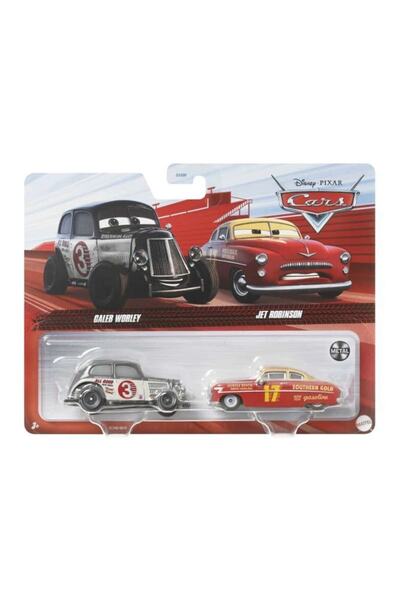 mattel Dxv99/hlh65 Cars Ikili Araçlar - Caleb Worley / Jet Robınson