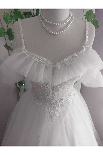 AYŞE KOÇYİĞİT Beyaz Gelinlik & Söz & Nikah Abiye Elbise