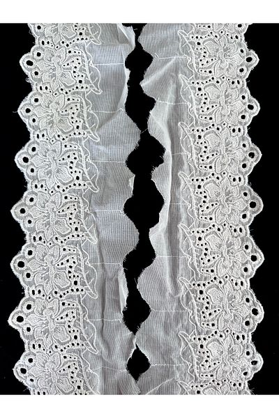 ALTAY TEKSTİL ÜRÜNLERİ Side Patterned Voile Lace Guipure