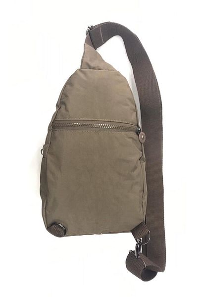 Bevitton Water Resistant Clinker Fabric Mink Front Crossbody Bag 3200