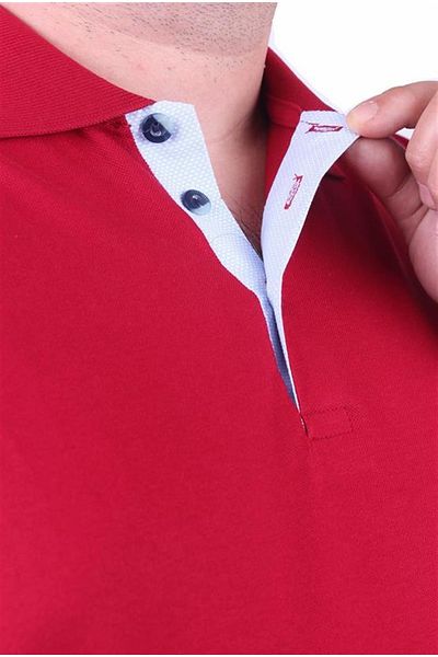 Starbattal Μπλουζάκι μεγάλου μεγέθους Lycra Classic Polo 11500 Claret Red