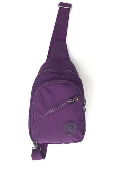 Bevitton Water Resistant Clinker Fabric Purple Front Crossbody Bag 3200