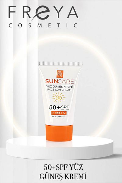 Freya 50ml Face Sunscreen - Suncare Face Cream, 50 Spf