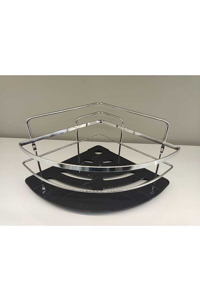 PİNK DESİGN KİTCHEN Stainless Bathroom Shelf Corner Shampoo Rack Corner Rack Bathroom Shelf