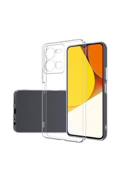vivo Y35 Kılıf Kamera Korumalı Yumuşak Şeffaf Ince (süper)-şeffaf