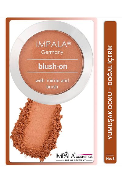 IMPALA Blush Dark Salmon Pink - Blush on No: 8