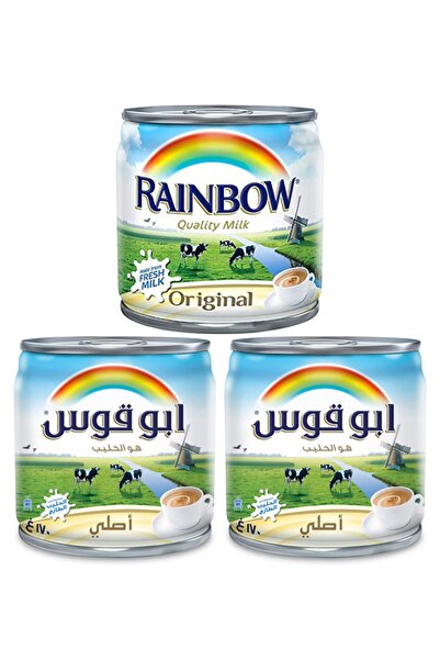 Rainbow Buharlaştırılmış Süt Kaliteli Orijinal 170gr X3
