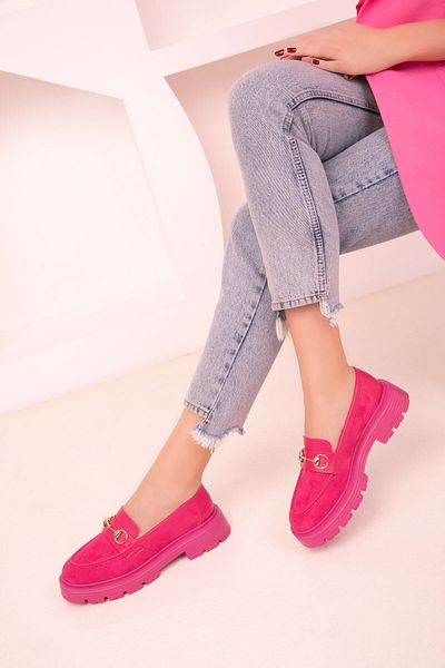 SOHO Fuchsia Suede Women's Casual Shoes 18012