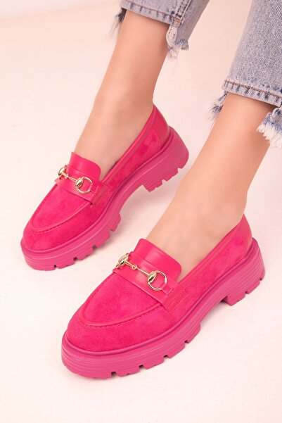 SOHO Fuchsia Suede Women's Casual Shoes 18012