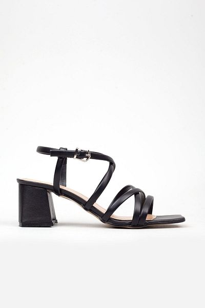 Adım Adım Women's Black Color Heeled Sandals