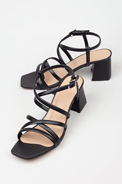 Adım Adım Жіночі чорні сандалі на підборах