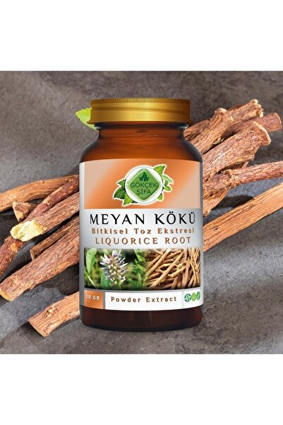 Gökçek Şifa Meyan Kökü Toz Ekstresi 30 Gr Cam Kavanoz