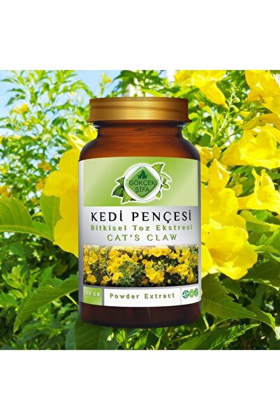 Gökçek Şifa Kedi Pençesi Toz Ekstresi 100 Gr. Cam Kavanoz