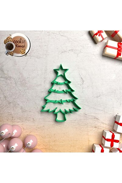CookieKonsept Polimer Kil Kalıbı Çam Ağacı