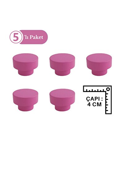 TURUNÇ AKSESUAR 5 Adet Minik Koyu Yuvarlak Desenli Kulp- Bebek Çocuk Genç Oda...