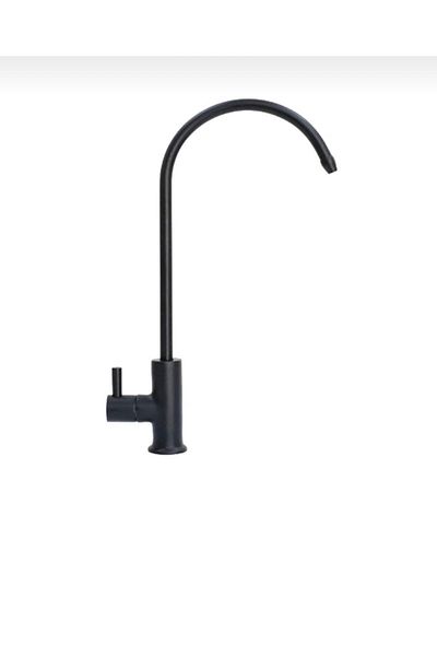 İSAOĞLU YAPI Black Purification Faucet Matte Black Purification Faucet Brass Material