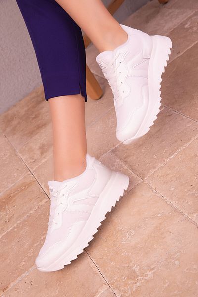 SOHO Women's White Sneakers 18117