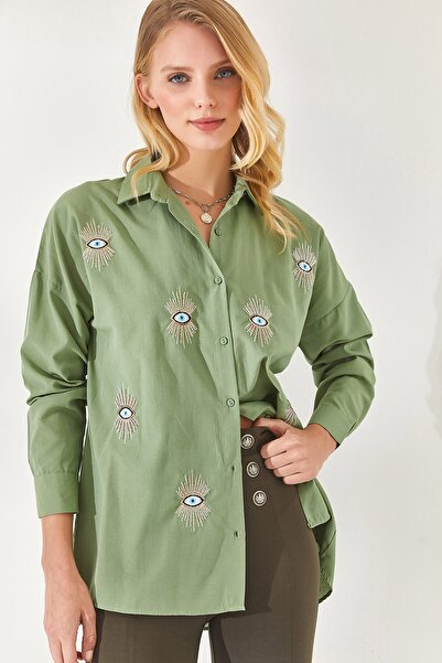 Olalook Shirt - Green - Oversize