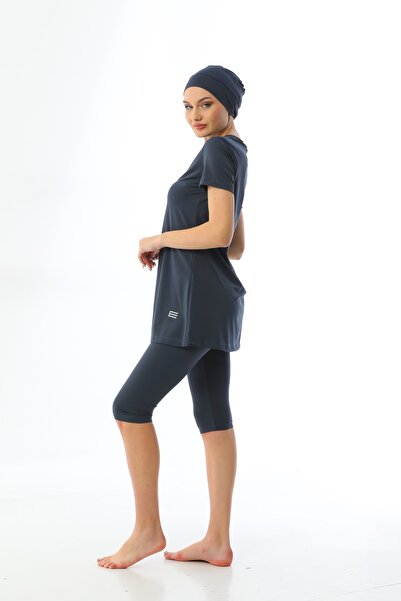 Elif Okur Kısa Kollu Havuz Mayo 7434