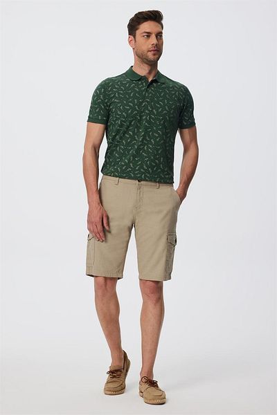 Lee Cooper Мъжки плетени къси панталони, бежови - MAN 1