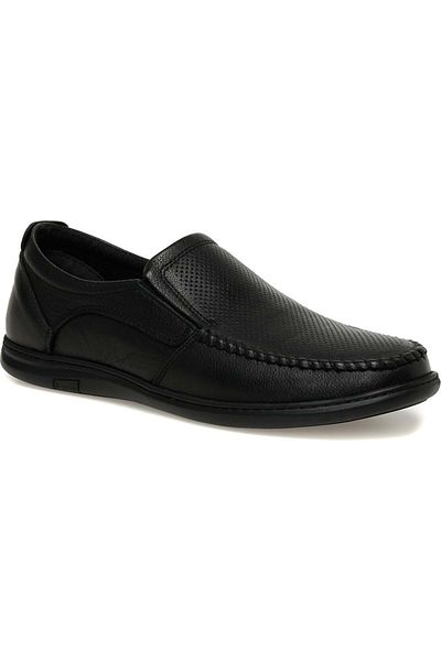 Polaris 5 Point Anatomical 0809 Genuine Leather Men's Shoes - Black - 42