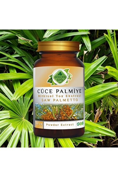 Gökçek Şifa Cüce Palmiye Toz Ekstresi 100 gr. Cam Kavanoz