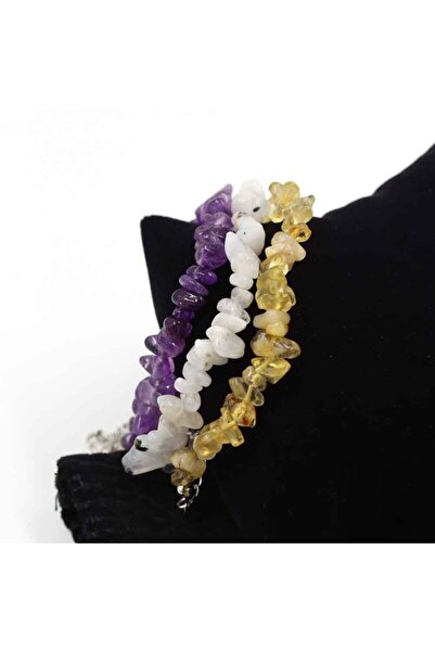 MYTAKIAĞACIMFH حجر الجمشت - حجر القمر - حجر السيترين - سوار من الحجر الطبيعي ...