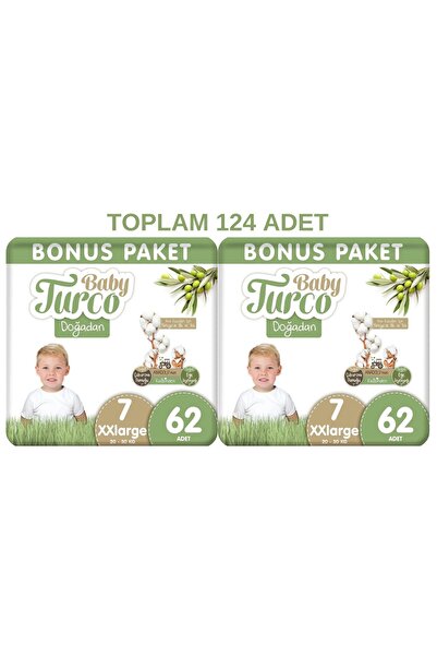 Baby Turco Doğadan 7 Numara 62x2 Toplam 124 Adet