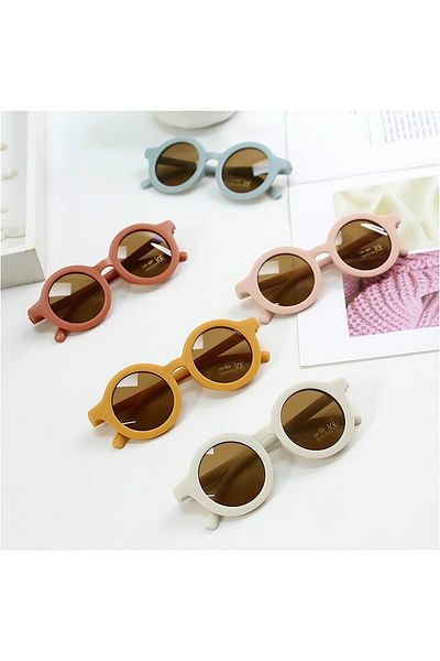 Bluoklight 2022 Model Kids Girls Boys Comfortable Ultraviolet-Proof Round Sunglasses